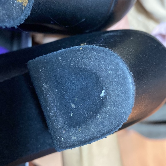 Dance Ballroom Practice Heel Womens Shoe Size 7 Black Tie used gently wedding - Picture 8 of 9